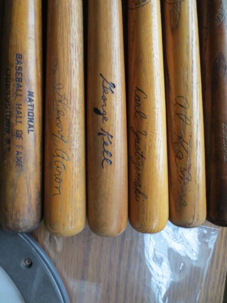 6 vintage mini baseball bats all are stars