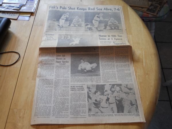 1975 World Series Carlton Fisk Home Run Keeps Red Sox alive