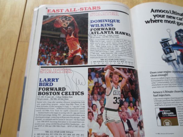 1988 NBA All Star Game Program with 67 autographs (41 HOF)   WOW!!!