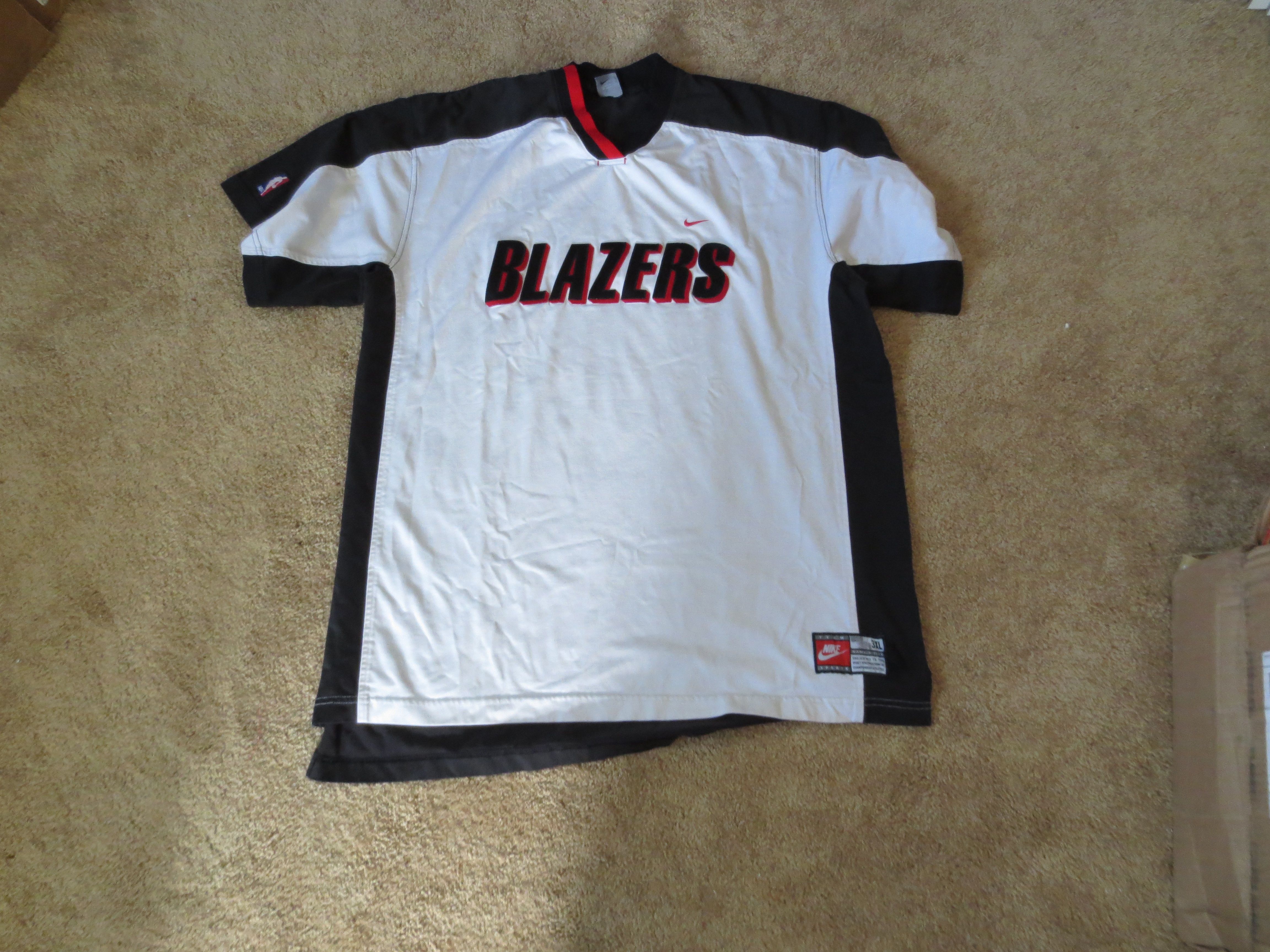 portland trail blazers warm up shirt