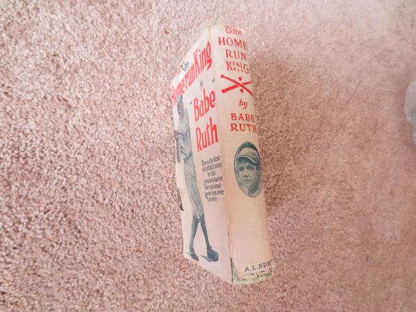 1920 Babe Ruth The Home Run King by Babe Ruth Hardcover Book RARE w/ dust jacket!!!