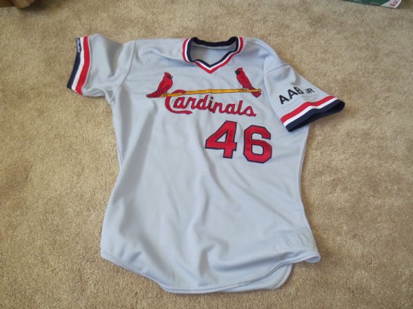 1989 St. Louis Cardinals baseball game used worn Jersey Ken Dayley #46