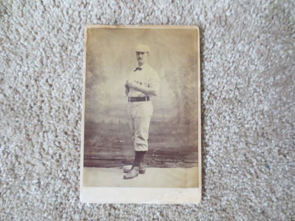 1880's Baseball Cabinet Card Boston 6 x 4