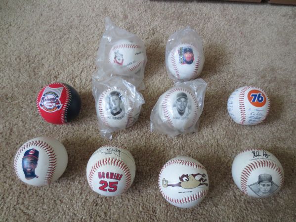 (10) different Baseball FotoBalls  Nolan Ryan AUTOGRAPH