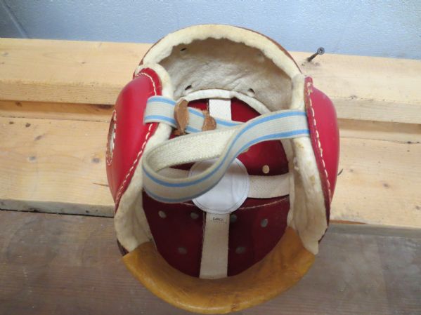 Circa 1930 Hutch Football Helmet Model H8 Never Used? in its original box  WOW