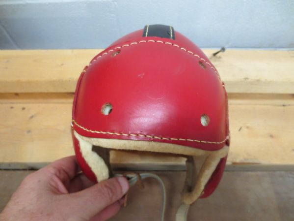 Circa 1930 Hutch Football Helmet Model H8 Never Used? in its original box  WOW