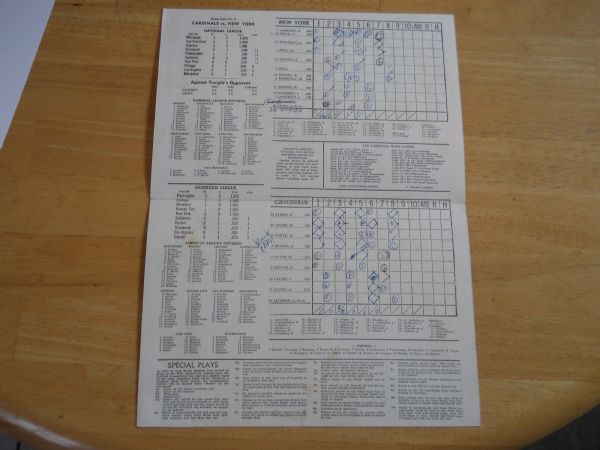 New York Mets First Program EVER 4-11-62 vs. Cardinals  RARE