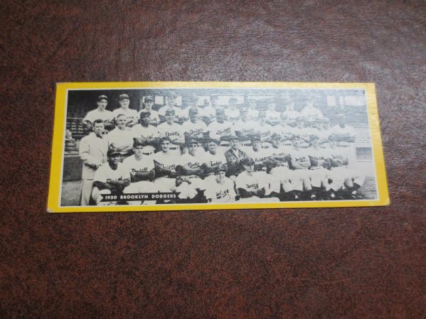 1951 Topps Team Brooklyn Dodgers baseball card 