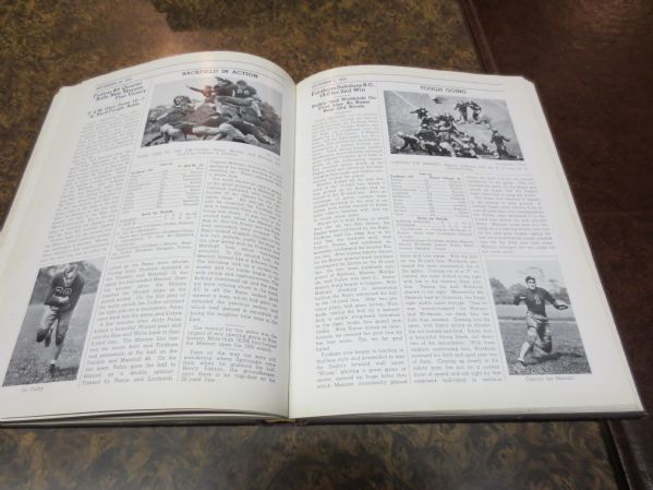 1936 Fordham University School Yearbook with Vince Lombardi as player  Right Guard