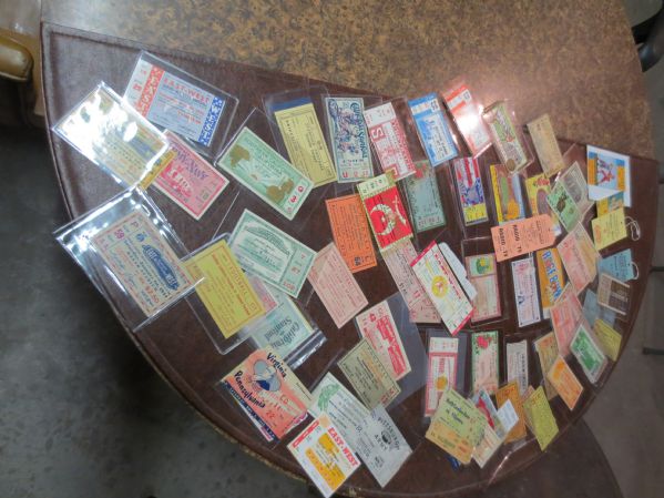 Approx. 70 different 1924-1971 College Football tickets Most Pre-40 and Rose Bowl