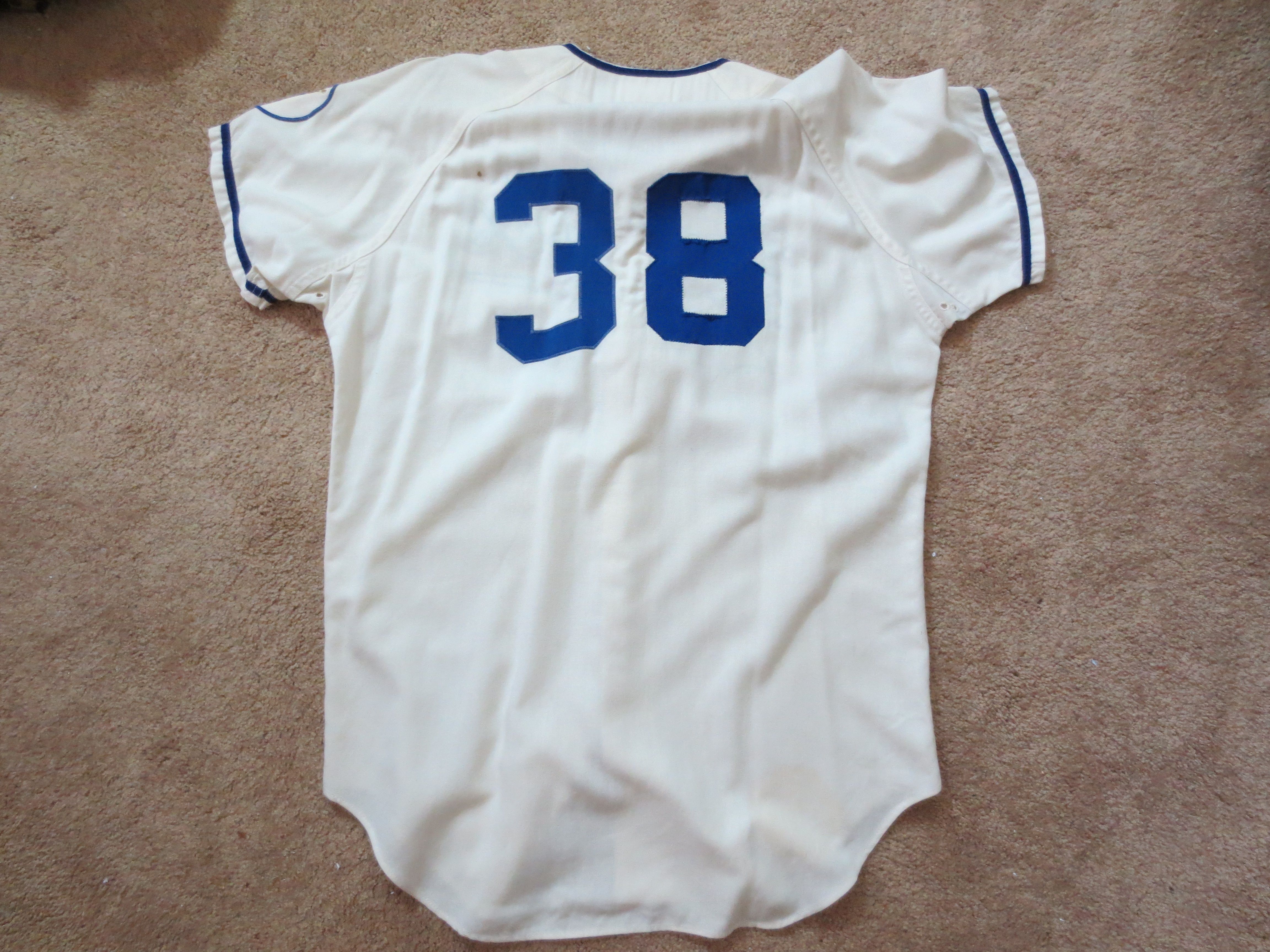 1938 Montreal Royals Game Worn Uniform. Ancient flannel jersey and, Lot  #19636