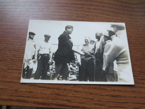 1915 Jack Johnson vs. Jess Willard at Havana Cuba postcard