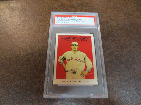 2013 NSCC Promo Card The Card that Never Was 1915 Cracker Jack Babe Ruth