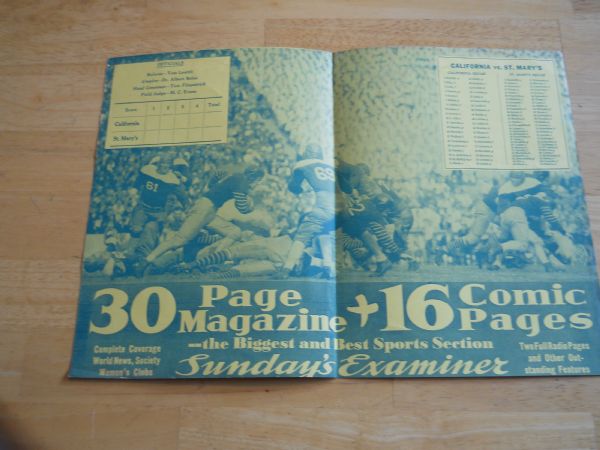 1934 University of California vs. St. Mary's College football program