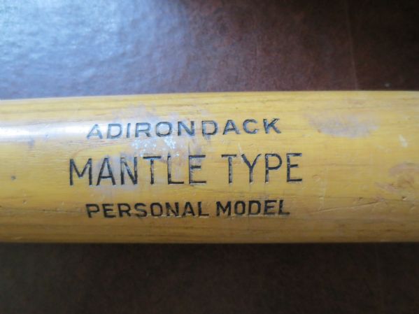 1961-67 Mickey Mantle Professional Model bat with MEARS LOA   36