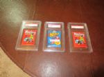 (3) PSA graded Topps Hockey Wax Packs