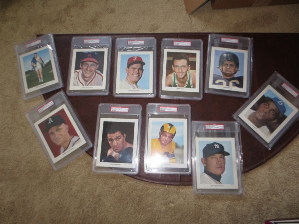 1953 Sport Magazine All Star Portfolio Premiums Complete Set of 10 Musial Roberts Cousy Marciano +