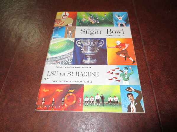 1965 Sugar Bowl football program plus 1972 Cotton Bowl program 