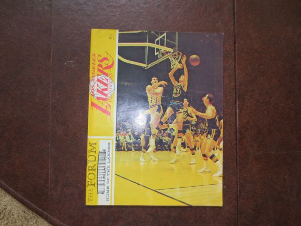 November 8, 1968 New York Knicks at Los Angeles Lakers basketball program West cover