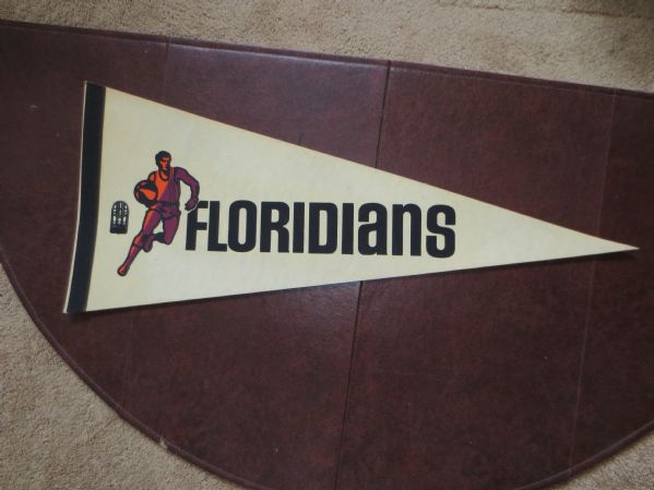 1968 Miami Floridians ABA basketball pennant 30 TOUGH