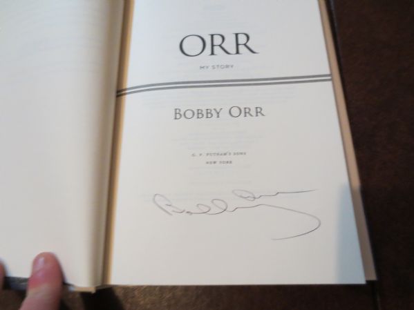 Bobby Orr autographed Orr My Story hardcover book