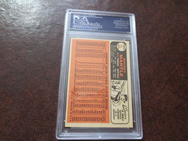 1966 Topps Mickey Mantle PSA 6 Ex-mt baseball card #50