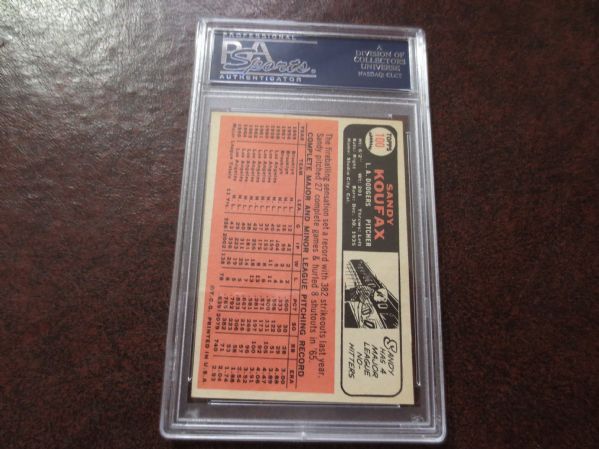 1966 Topps Sandy Koufax PSA 6 Ex-mt baseball card #100