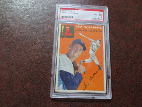 1954 Topps Ted Williams PSA 4 vg-ex baseball card #1