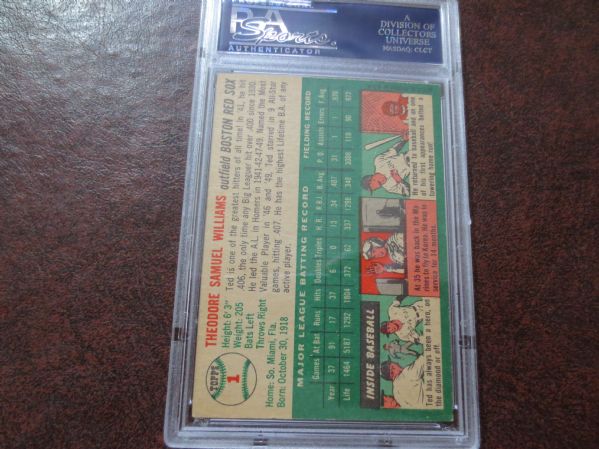 1954 Topps Ted Williams PSA 4 vg-ex baseball card #1