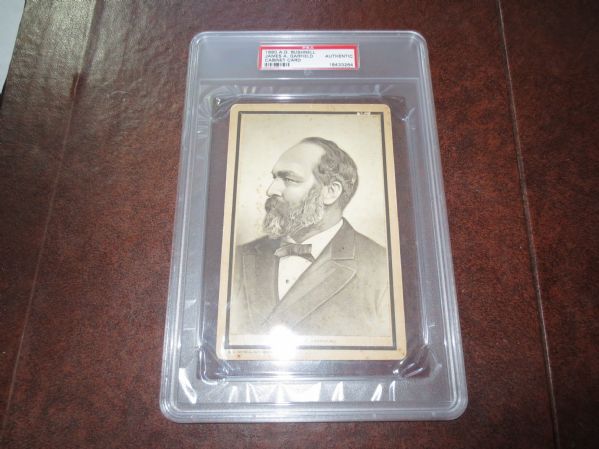 1880 James A. Garfield Cabinet Card A.G. Bushnell  The President  PSA Graded Authentic