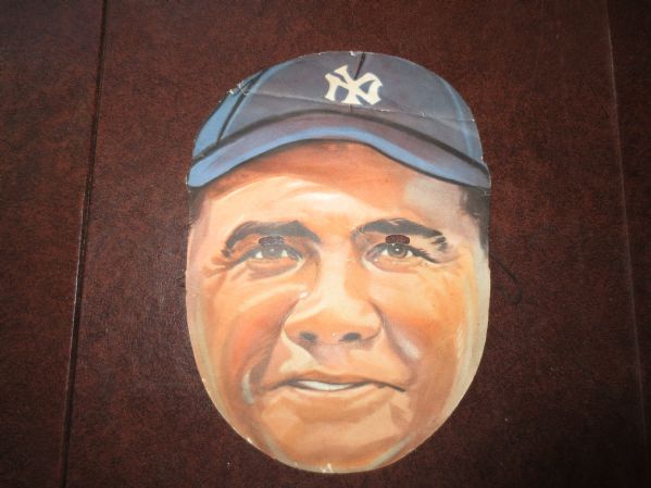 1933 Babe Ruth Feen-A-Mint Paper Mask Christy Walsh  RARE  WOW