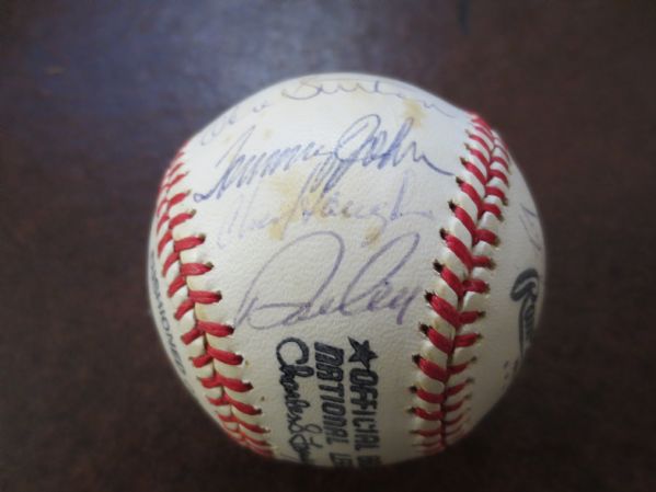 1978 Los Angeles Dodgers Autographed Team Ball 22 signatures World Series Year