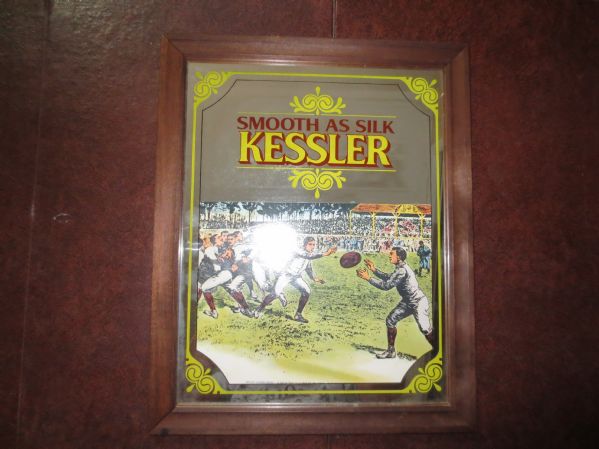 Smooth as Silk Kessler Mirror shows early football scene  Mechanical Mirror Works New York