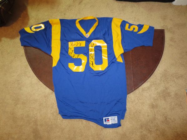 1989-91 Los Angeles Rams Frank Stams Game Used Game Worn Jersey