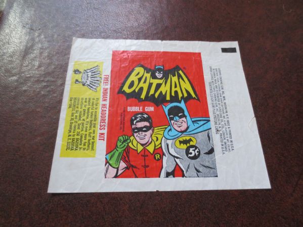 1966 Topps Batman wrapper    Original Batman!