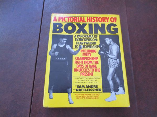 A Pictorial History of Boxing hardcover book by Sam Andre and Nat Fleischer Great Reference