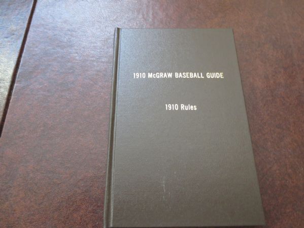 1910 McGraw Baseball Guide and Rules RARE Pictures of players, statistics  Rebound