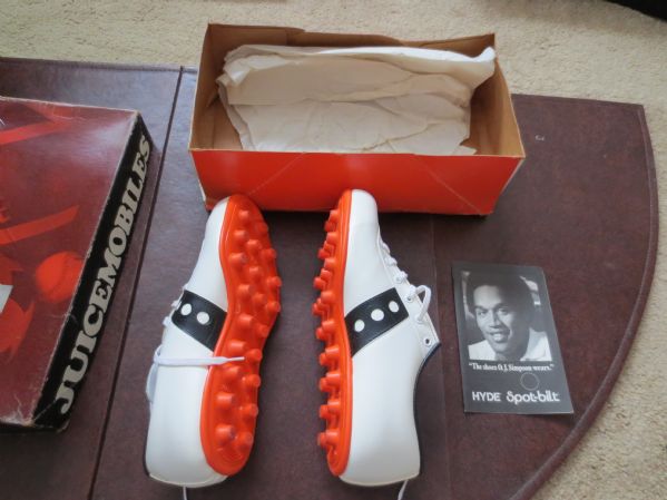 1970's O.J. Simpson Spot-Bilt Juicemobiles Shoes in the Box  WOW