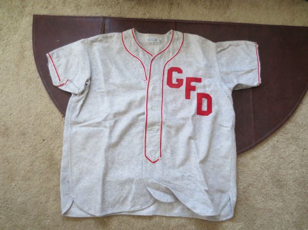 (2) 1940's-50's Baseball Uniforms Jerseys and Pants MacGregor Goldsmith Spalding Hauff Omaha NE