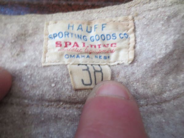 (2) 1940's-50's Baseball Uniforms Jerseys and Pants MacGregor Goldsmith Spalding Hauff Omaha NE