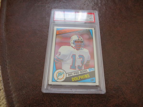 1984 Topps Dan Marino #123 PSA 8.5 nm-mt+ football card NO QUALIFIERS