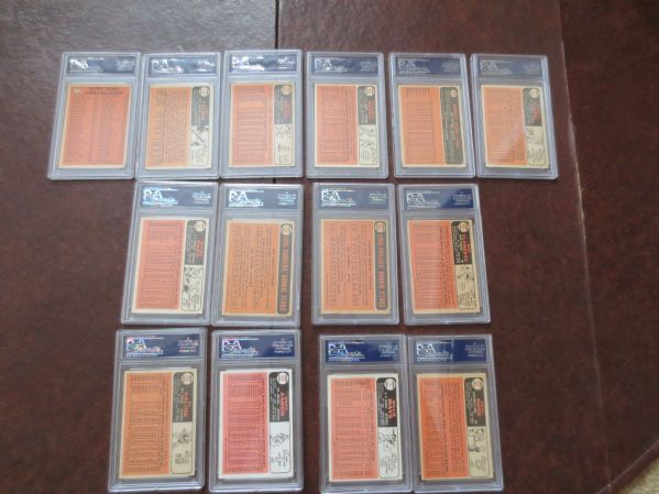 1966 Topps Baseball Card Complete Set with key cards PSA graded minus Mantle, Koufax