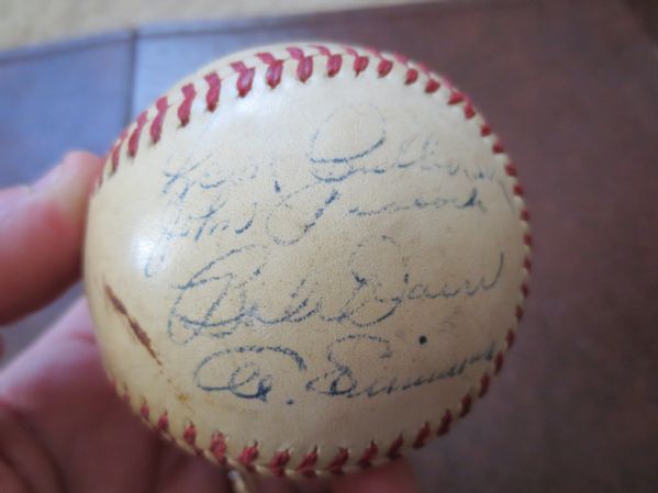 Autographed 1943 Boston Red Sox Team Ball Simmons, Cronin, Doerr  20 sigs