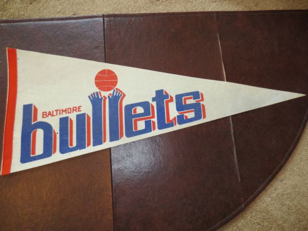 1969 Baltimore Bullets Basketball Soft felt Pennant Defunct Team 30