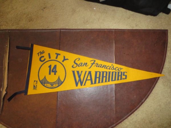 1969 San Francisco Warriors Basketball Soft felt Pennant Defunct Team 33+  Rick Barry