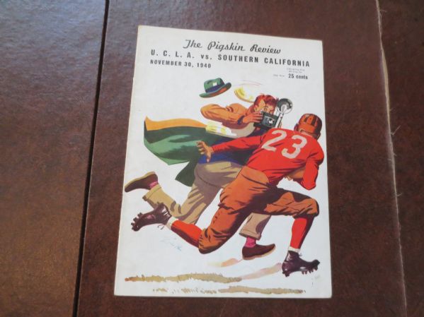 1940 UCLA at USC Football Program Jackie Robinson