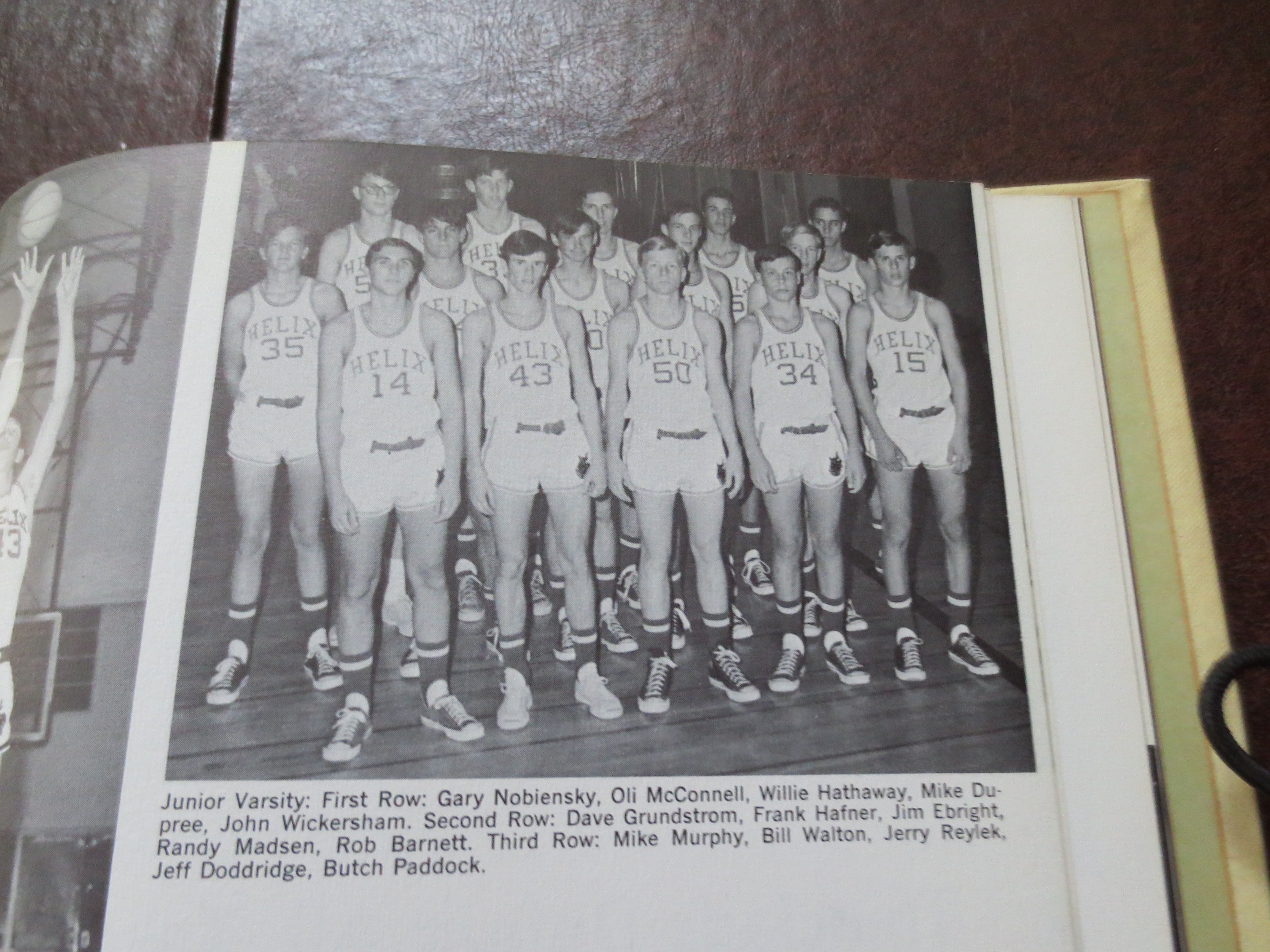 Lot Detail - Bill Walton HOFer 1968 Helix high school yearbook Portland 