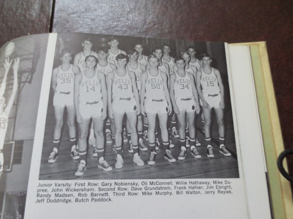 Bill Walton HOFer 1968 Helix high school yearbook Portland Trailblazers Boston Celtics