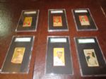 (6) 1920 W516-1  SGC Graded Authentic Baseball Cards Cooper, Bancroft, OConnell, Nehf +