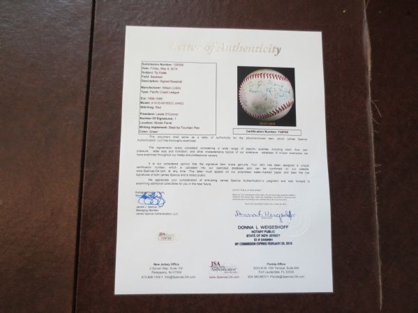 Autographed Ty Cobb single signed PCL baseball HOF Detroit Tigers Spence LOA  WOW